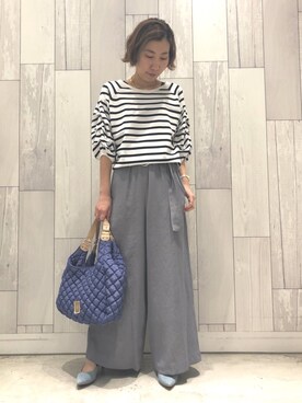 「Q（キュー）のアイテム（シューズ）」を使った、ﾏｲｺﾊﾞさん（レディース・155cm）の春コーディネート