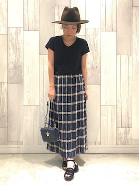 「grove（グローブ）のアイテム」を使った、ﾏｲｺﾊﾞさん（レディース・155cm）の夏コーディネート