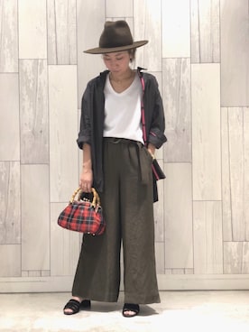 「grove（グローブ）のアイテム」を使った、ﾏｲｺﾊﾞさん（レディース・155cm）の夏コーディネート