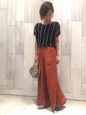 「Q（キュー）のアイテム（シューズ）」を使った、ﾏｲｺﾊﾞさん（レディース・155cm）の夏コーディネート