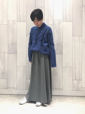 「Q（キュー）のアイテム」を使った、ﾏｲｺﾊﾞさん（レディース・155cm）の冬コーディネート