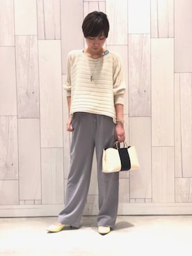 「Q（キュー）のアイテム（パンツ）」を使った、ﾏｲｺﾊﾞさん（レディース・155cm）の冬コーディネート