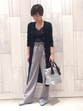 「Q（キュー）のアイテム（シューズ）」を使った、ﾏｲｺﾊﾞさん（レディース・155cm）の春コーディネート