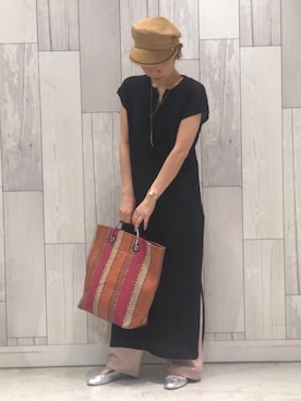 「Q（キュー）のアイテム」を使った、ﾏｲｺﾊﾞさん（レディース・155cm）の春コーディネート