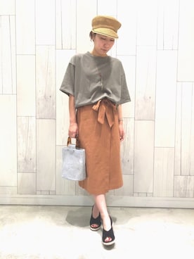 「Q（キュー）のアイテム（アクセサリー）」を使った、ﾏｲｺﾊﾞさん（レディース・155cm）の夏コーディネート