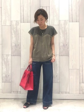 「grove（グローブ）のアイテム」を使った、ﾏｲｺﾊﾞさん（レディース・155cm）の夏コーディネート