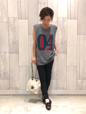 「grove（グローブ）のアイテム」を使った、ﾏｲｺﾊﾞさん（レディース・155cm）の夏コーディネート