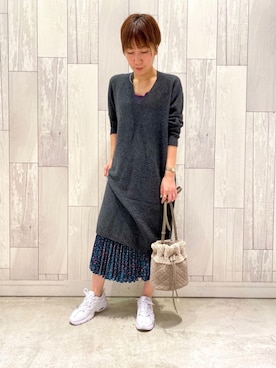 「Q（キュー）のアイテム」を使った、ﾏｲｺﾊﾞさん（レディース・155cm）の冬コーディネート