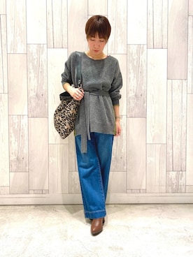 「Q（キュー）のアイテム（アクセサリー）」を使った、ﾏｲｺﾊﾞさん（レディース・155cm）の冬コーディネート