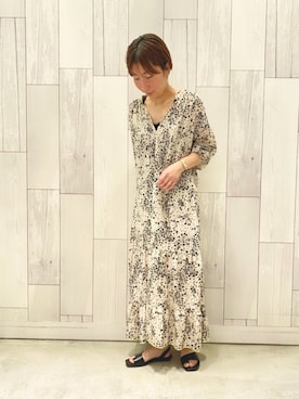 「Q（キュー）のアイテム（シューズ）」を使った、ﾏｲｺﾊﾞさん（レディース・155cm）の夏コーディネート