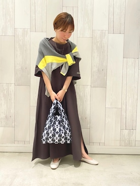 「Q（キュー）のアイテム（アクセサリー）」を使った、ﾏｲｺﾊﾞさん（レディース・155cm）の夏コーディネート