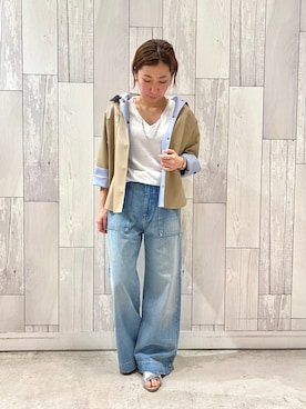 「Q（キュー）のアイテム」を使った、ﾏｲｺﾊﾞさん（レディース・155cm）の夏コーディネート