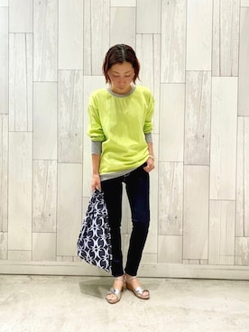 「Q（キュー）のアイテム」を使った、ﾏｲｺﾊﾞさん（レディース・155cm）の秋コーディネート