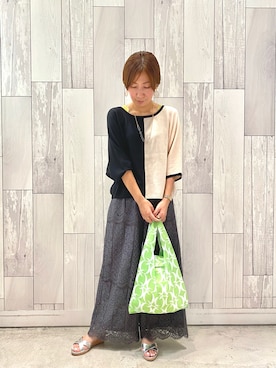 「Q（キュー）のアイテム」を使った、ﾏｲｺﾊﾞさん（レディース・155cm）の秋コーディネート