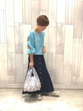 「Q（キュー）のアイテム（バッグ）」を使った、ﾏｲｺﾊﾞさん（レディース・155cm）の秋コーディネート