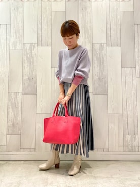 「Q（キュー）のアイテム」を使った、ﾏｲｺﾊﾞさん（レディース・155cm）の秋コーディネート