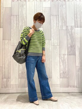 「アイテム（マスク、ベージュ系）」を使った、ﾏｲｺﾊﾞさん（レディース・155cm）の冬コーディネート