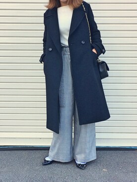 「くつした」｜「アイテム（その他アウター）」を使った、salviaさん（レディース・158cm）の冬コーディネート