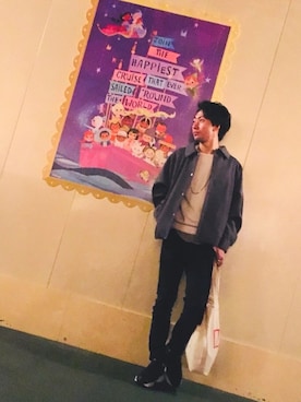 「Daniel Wellington（ダニエルウェリントン）の【Daniel Wellington】レザーバンド３６ＭＭ（アナログ腕時計）」を使った、りゅーたろすさん（メンズ・168cm）の冬コーディネート