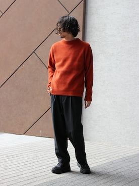 「UNIVERSAL OVERALL（ユニバーサルオーバーオール）のアイテム（パンツ）」を使った、zonoさん（メンズ・178cm）の秋コーディネート