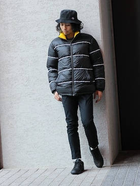 「FIRST DOWN（ファーストダウン）のアイテム」を使った、zonoさん（メンズ・178cm）の秋コーディネート