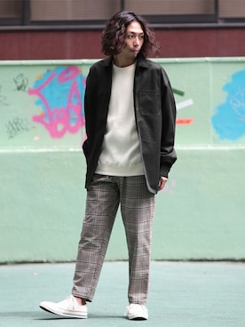 「DISCUS ATHLETIC（ディスカス　アスレチック）のアイテム」を使った、zonoさん（メンズ・178cm）の秋コーディネート