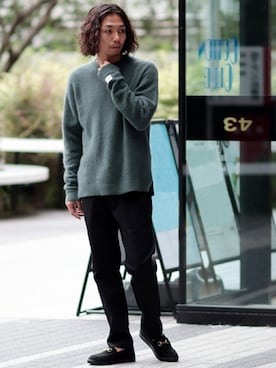 「UNIVERSAL OVERALL（ユニバーサルオーバーオール）のアイテム（パンツ）」を使った、zonoさん（メンズ・178cm）の秋コーディネート