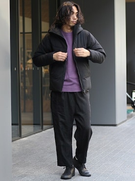 「JOURNAL STANDARD relume（ジャーナルスタンダード　レリューム）のアイテム（ダウンジャケット/コート）」を使った、zonoさん（メンズ・178cm）の冬コーディネート