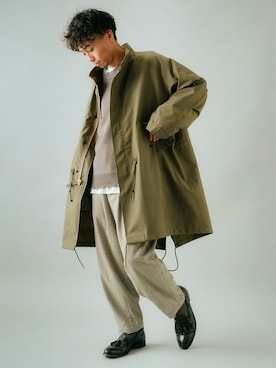「JOURNAL STANDARD relume（ジャーナルスタンダード　レリューム）のアイテム（ミリタリージャケット）」を使った、zonoさん（メンズ・178cm）の冬コーディネート