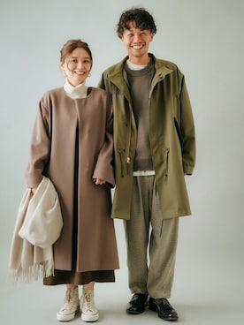「JOURNAL STANDARD relume（ジャーナルスタンダード　レリューム）のアイテム（ミリタリージャケット）」を使った、zonoさん（メンズ・178cm）の冬コーディネート
