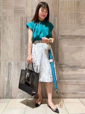 「TEMPERATE（テンパレイト）のアイテム」を使った、kuroda_yさん（レディース・159cm）の夏コーディネート
