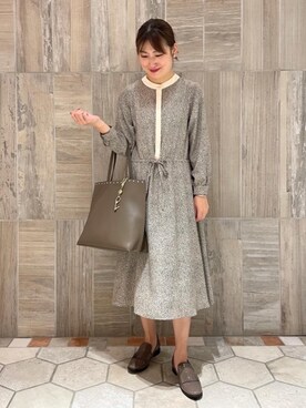 「ビジネス」｜「アイテム（ワンピース/ドレス）」を使った、kuroda_yさん（レディース・159cm）の秋コーディネート