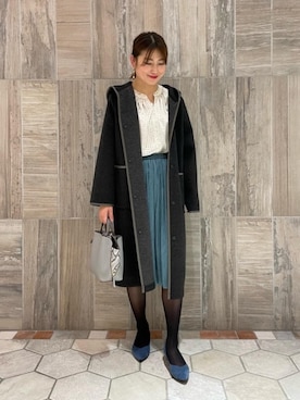 「ビジネス」｜「アイテム（その他アウター）」を使った、kuroda_yさん（レディース・159cm）の秋コーディネート
