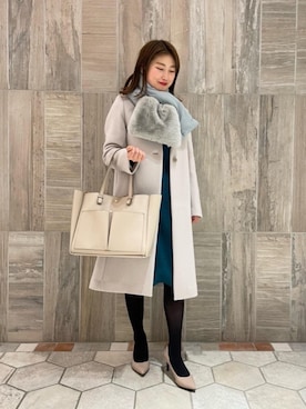 「ビジネス」｜「アイテム（ワンピース/ドレス）」を使った、kuroda_yさん（レディース・159cm）の冬コーディネート