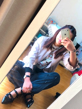 「Marc by Marc Jacobs（マークバイマークジェイコブス）のアイテム（シューズ）」を使った、あぶこ。さん（レディース・158cm）の春コーディネート