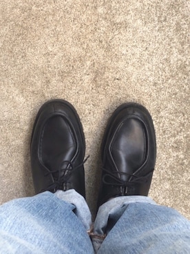 「UNIQLO（ユニクロ）のハイライズワイドストレートジーンズ（デニムパンツ）」を使った、cobaさん（メンズ・174cm）の春コーディネート