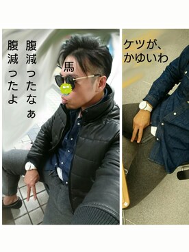 「俺の足だよのアイテム（その他、グレー系）」を使った、🍓ひ🍓ろ🍓し🍓さん（メンズ・183cm）の冬コーディネート