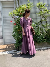 新品未使用　Takako Shirasawa×IENAサッカーフレアワンピース◆ IENA（イエナ）の「Takako Shirasawa×IENAサッカーフレア