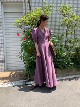 IENA(イエナ)の「Takako Shirasawa×IENAサッカーフレアワンピース