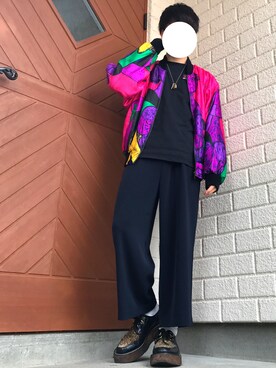 「Marc by Marc Jacobs（マークバイマークジェイコブス）のアイテム（アクセサリー）」を使った、於保多さん（メンズ・167cm）の春コーディネート