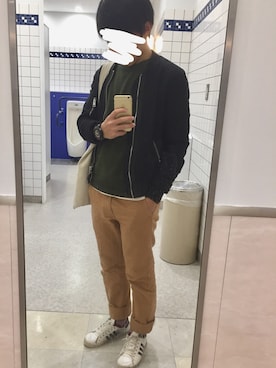 地球型惑星さん（メンズ・170cm）の秋コーディネート