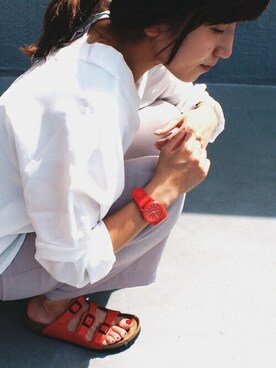 「SiNCERE（シンシア）のアイテム」を使った、hitomiさん（レディース・157cm）の夏コーディネート