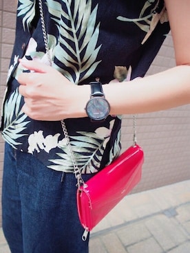 「アイテム（スマホケース/カバー）」を使った、hitomiさん（レディース・157cm）の夏コーディネート