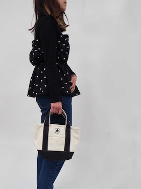 「ドット柄」｜hitomiさん（レディース・157cm）の冬コーディネート