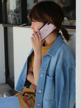 「アイテム（スマホケース/カバー）」を使った、hitomiさん（レディース・157cm）の夏コーディネート