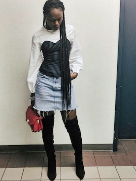 「H&M（エイチ・アンド・エム）のアイテム（アンサンブル）」を使った、Jasmine Byrdさん（レディース・173cm）の秋コーディネート