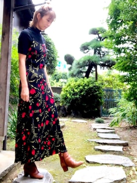 「used mix」｜「アイテム（ブーツ）」を使った、kanaeさん（レディース・167cm）の夏コーディネート