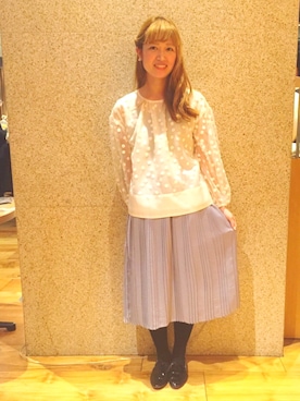 「NOIR（ノワール）のアイテム」を使った、Malle chambre de charmeさん（レディース・160cm）の冬コーディネート