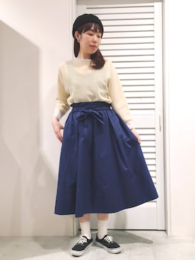 「chambre de charme（シャンブルドゥシャーム）のアイテム（スカート）」を使った、Malle chambre de charmeさん（レディース・165cm）の冬コーディネート