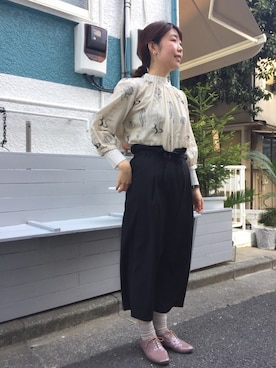 「eiπe （イーペ）のアイテム（トップス）」を使った、Malle chambre de charmeさん（レディース・163cm）の冬コーディネート